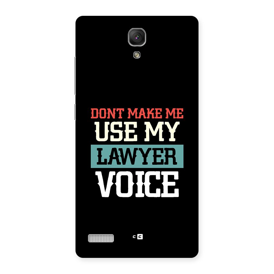 Lawyer Voice Back Case for Redmi Note Prime