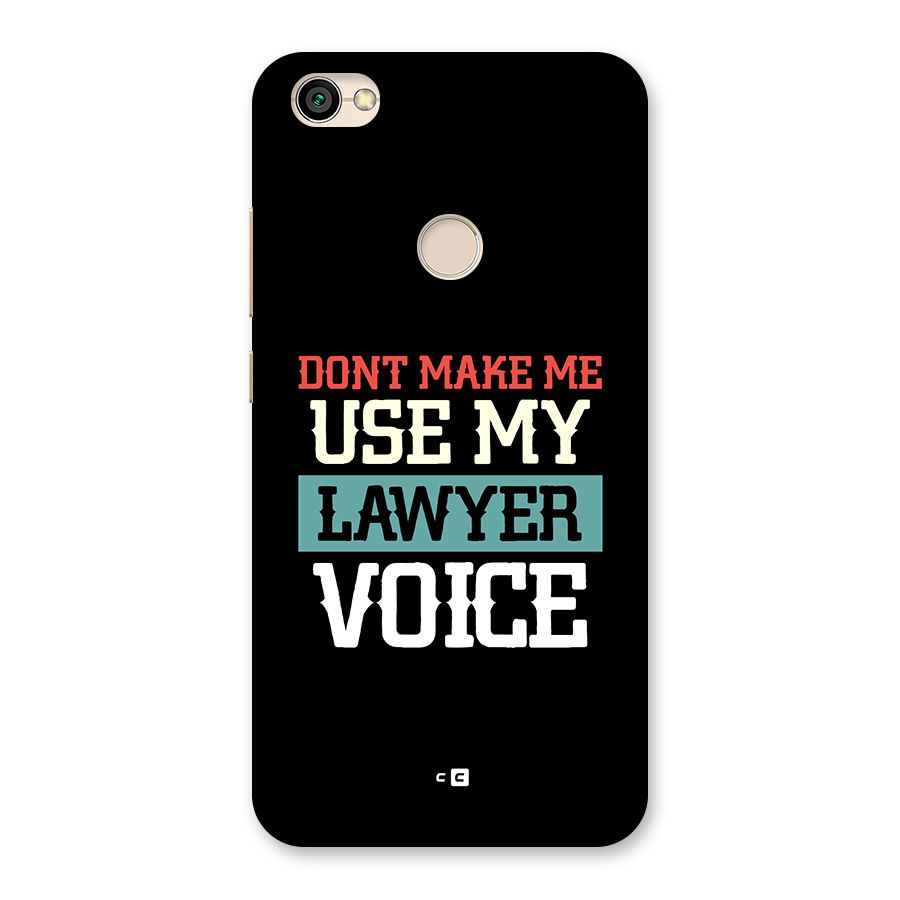 Lawyer Voice Back Case for Redmi Y1 2017