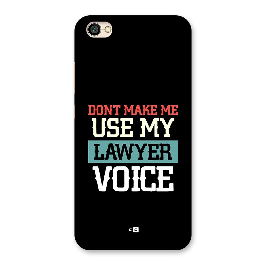 Lawyer Voice Back Case for Redmi Y1 Lite