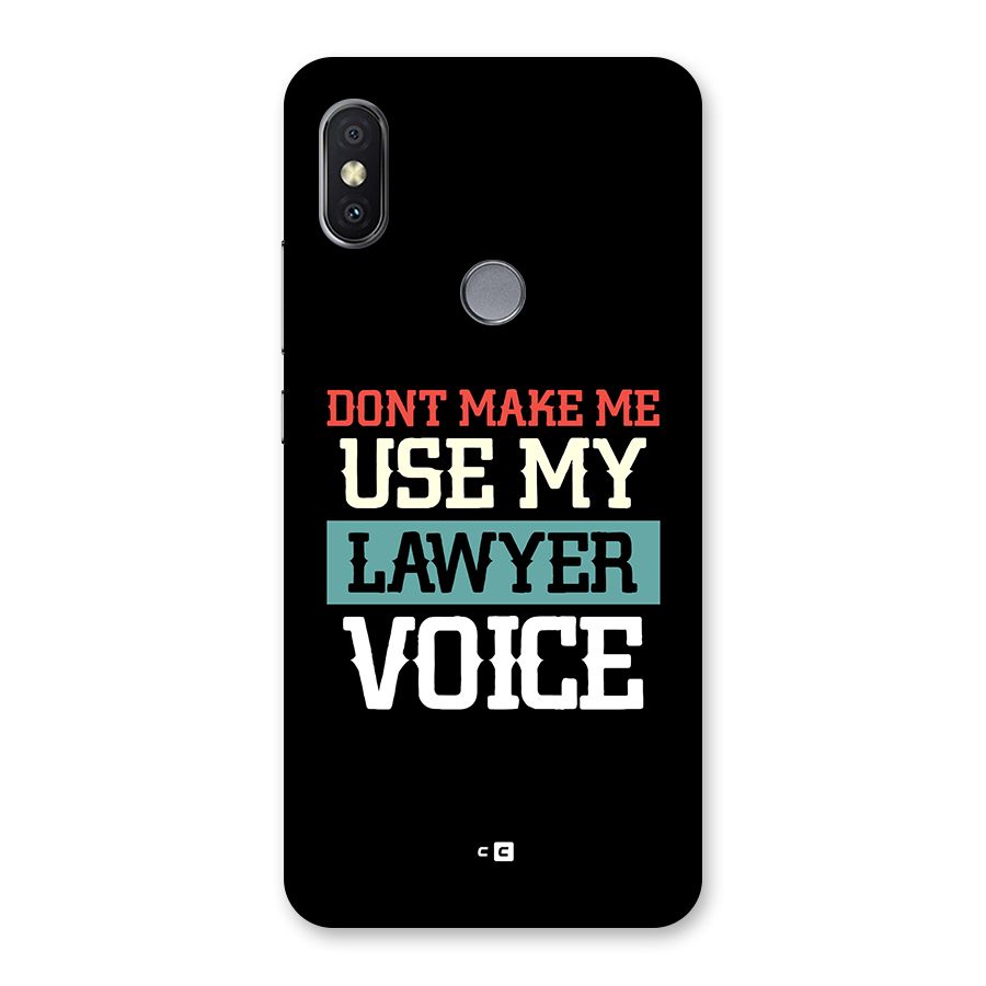 Lawyer Voice Back Case for Redmi Y2