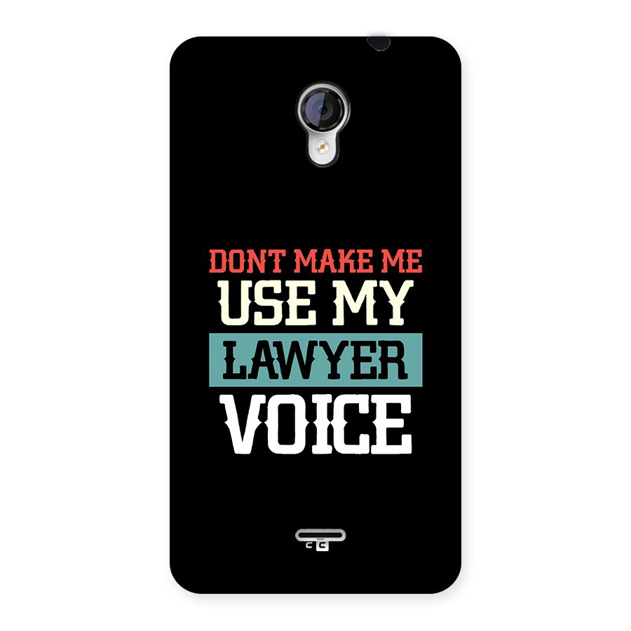 Lawyer Voice Back Case for Unite 2 A106