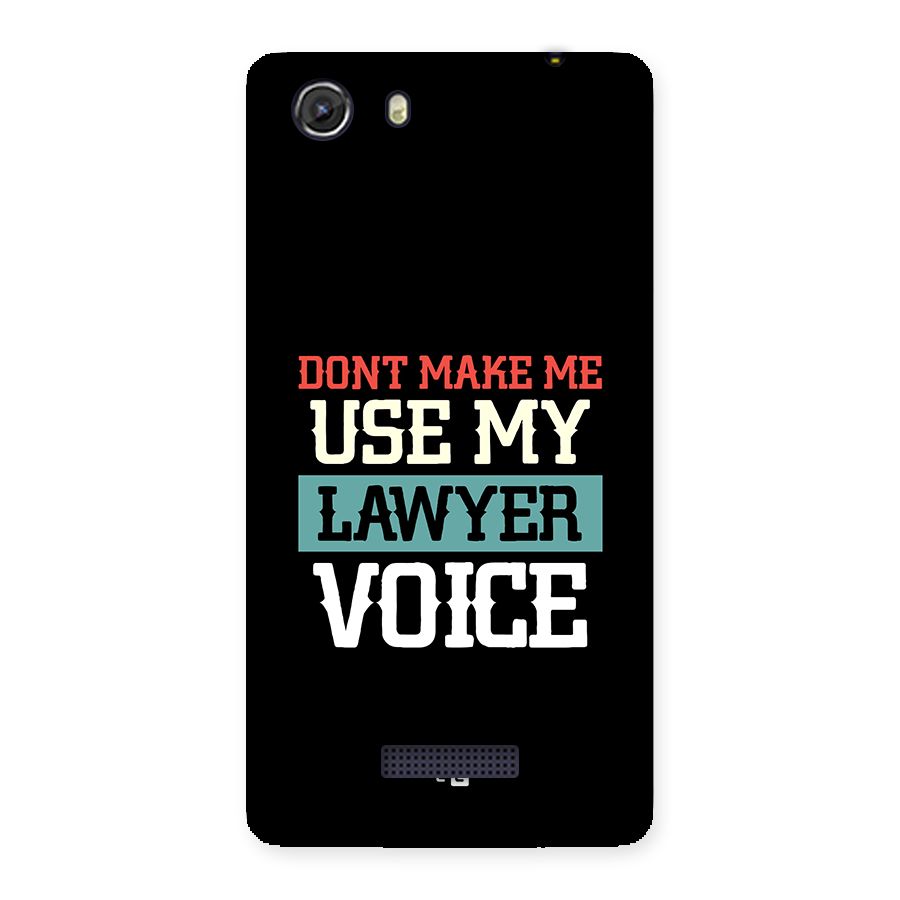 Lawyer Voice Back Case for Unite 3