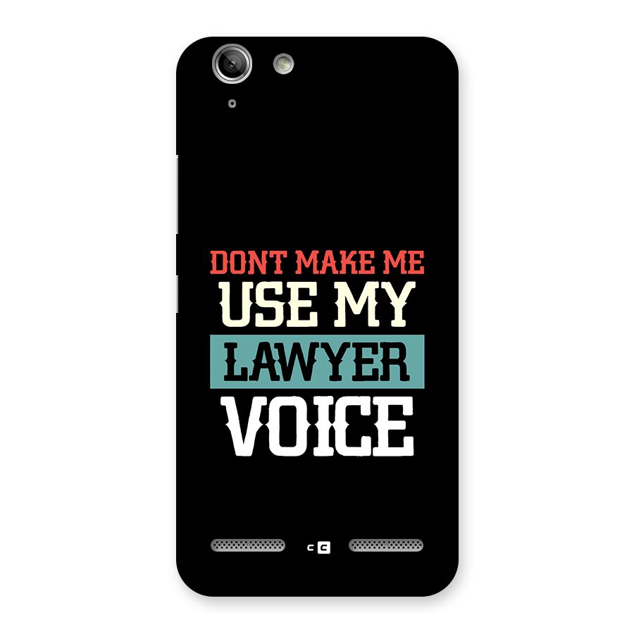 Lawyer Voice Back Case for Vibe K5
