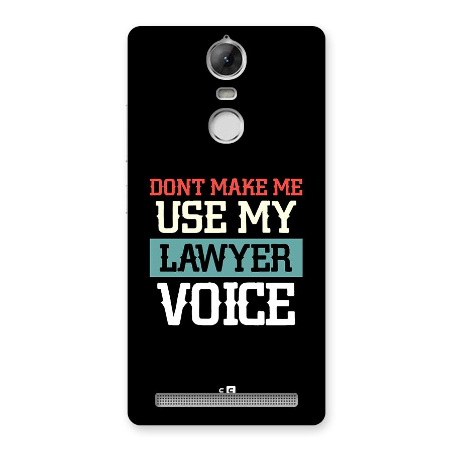 Lawyer Voice Back Case for Vibe K5 Note