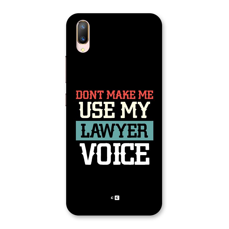Lawyer Voice Back Case for Vivo V11 Pro