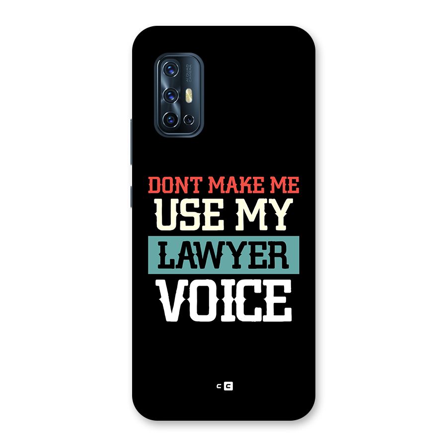 Lawyer Voice Back Case for Vivo V17