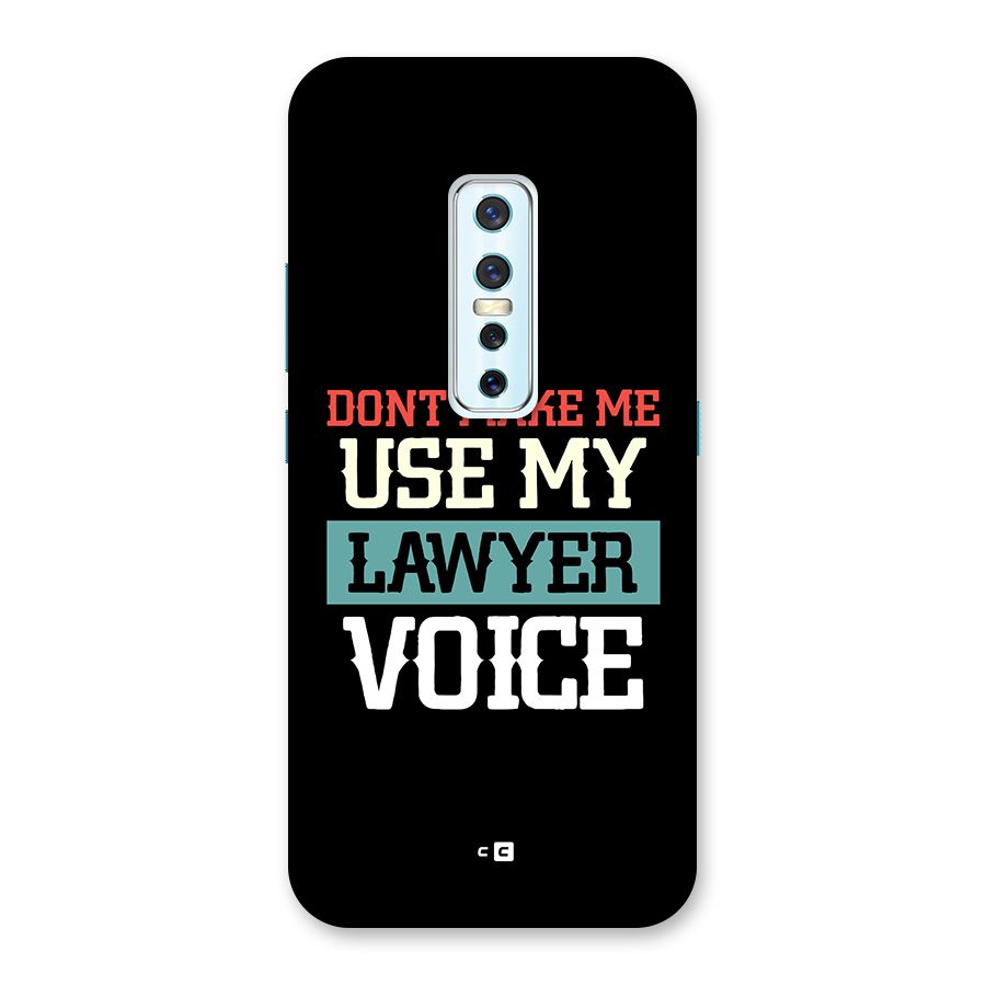 Lawyer Voice Back Case for Vivo V17 Pro