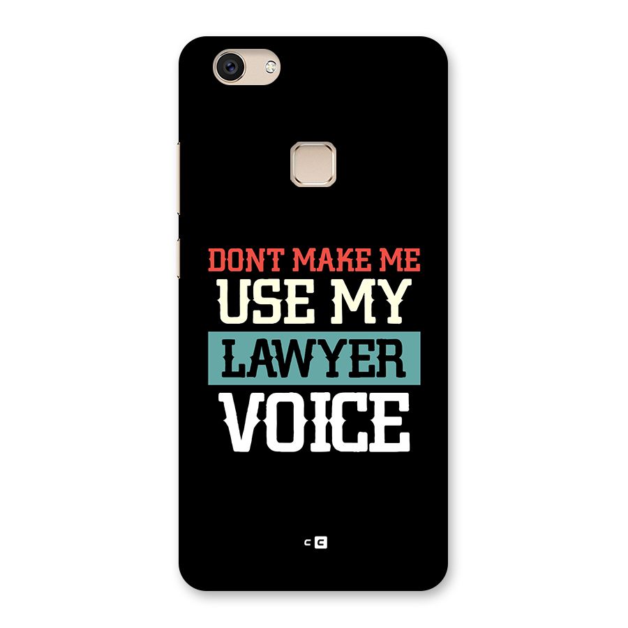 Lawyer Voice Back Case for Vivo V7