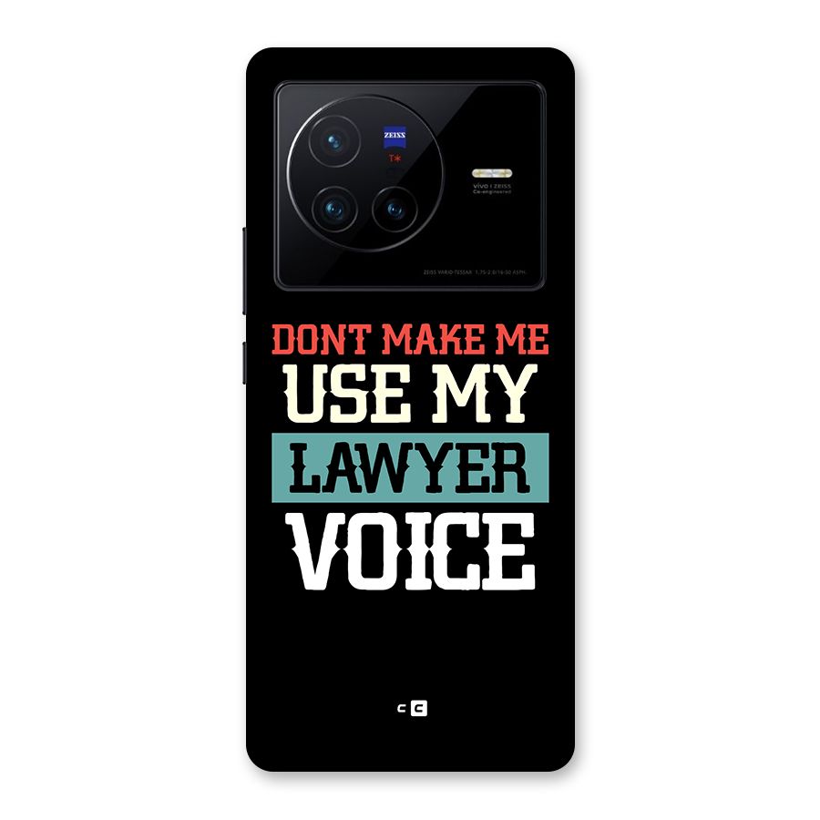 Lawyer Voice Back Case for Vivo X80