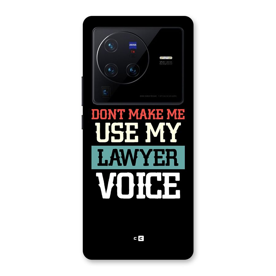 Lawyer Voice Back Case for Vivo X80 Pro