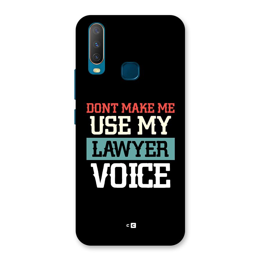 Lawyer Voice Back Case for Vivo Y11
