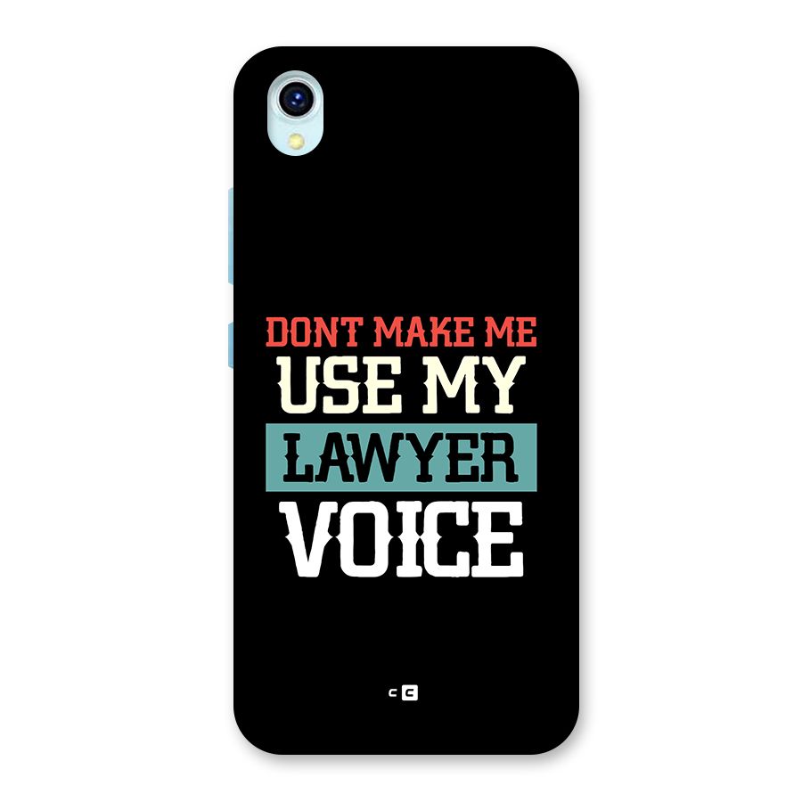 Lawyer Voice Back Case for Vivo Y1s