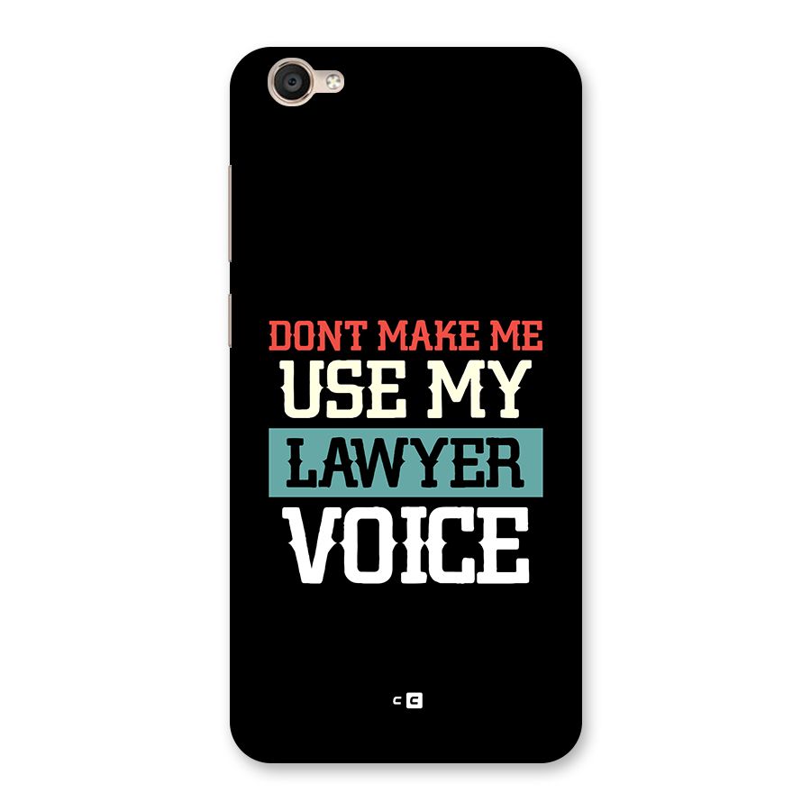 Lawyer Voice Back Case for Vivo Y55L