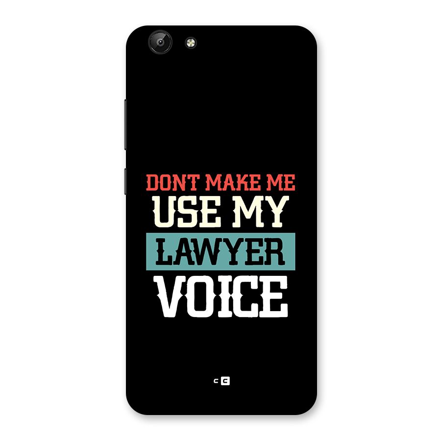 Lawyer Voice Back Case for Vivo Y69