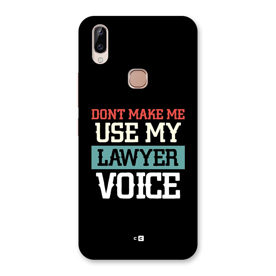 Lawyer Voice Back Case for Vivo Y83 Pro
