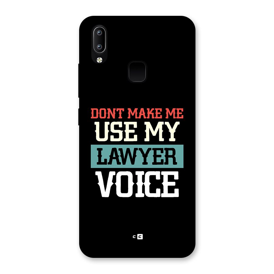 Lawyer Voice Back Case for Vivo Y93