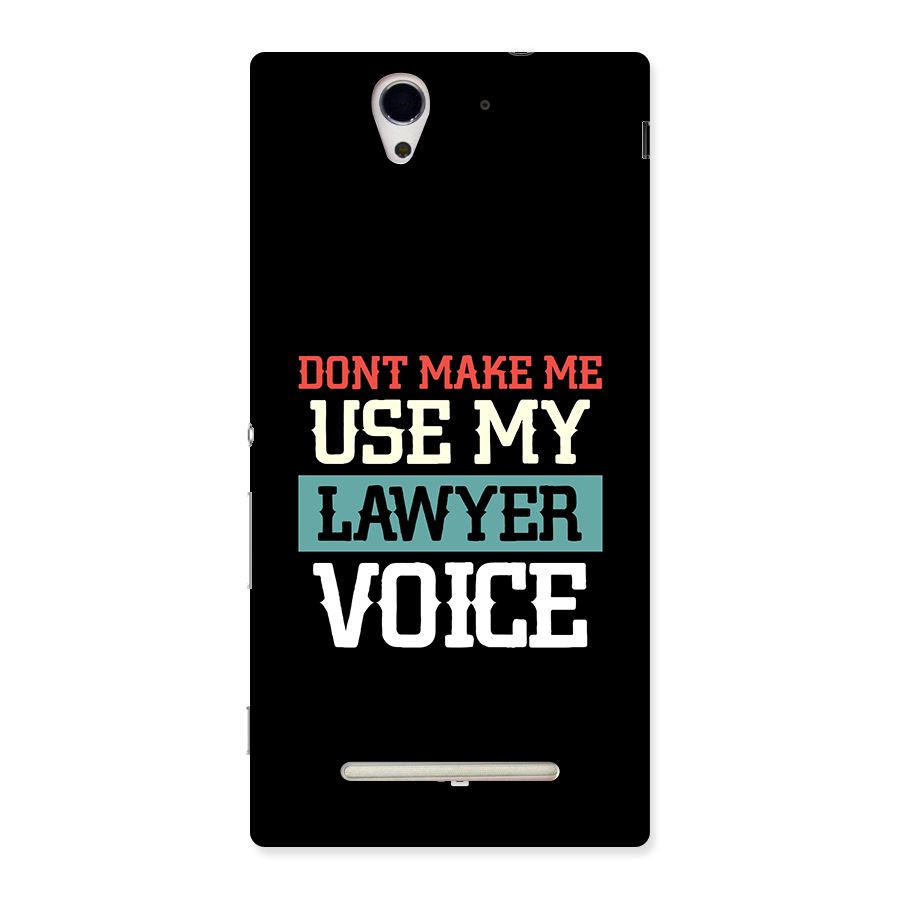 Lawyer Voice Back Case for Xperia C3