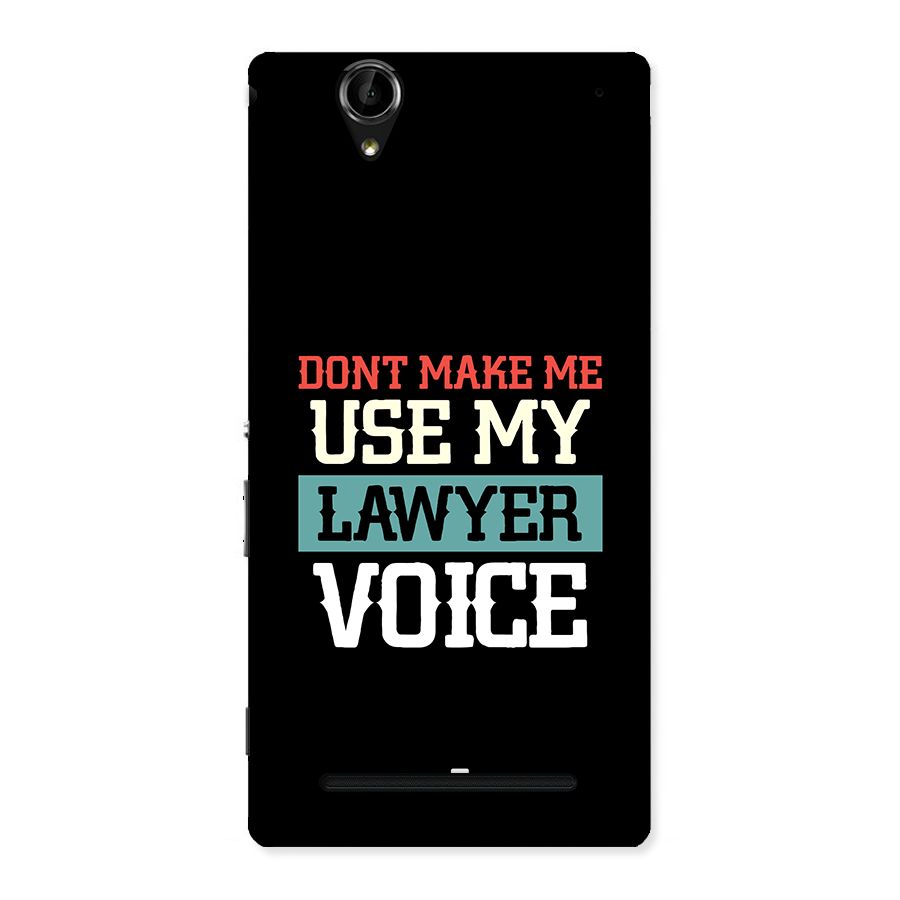 Lawyer Voice Back Case for Xperia T2