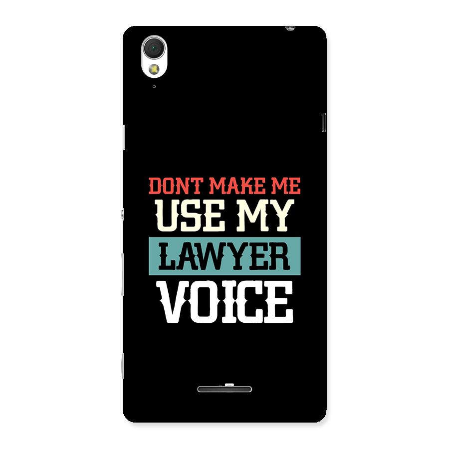 Lawyer Voice Back Case for Xperia T3