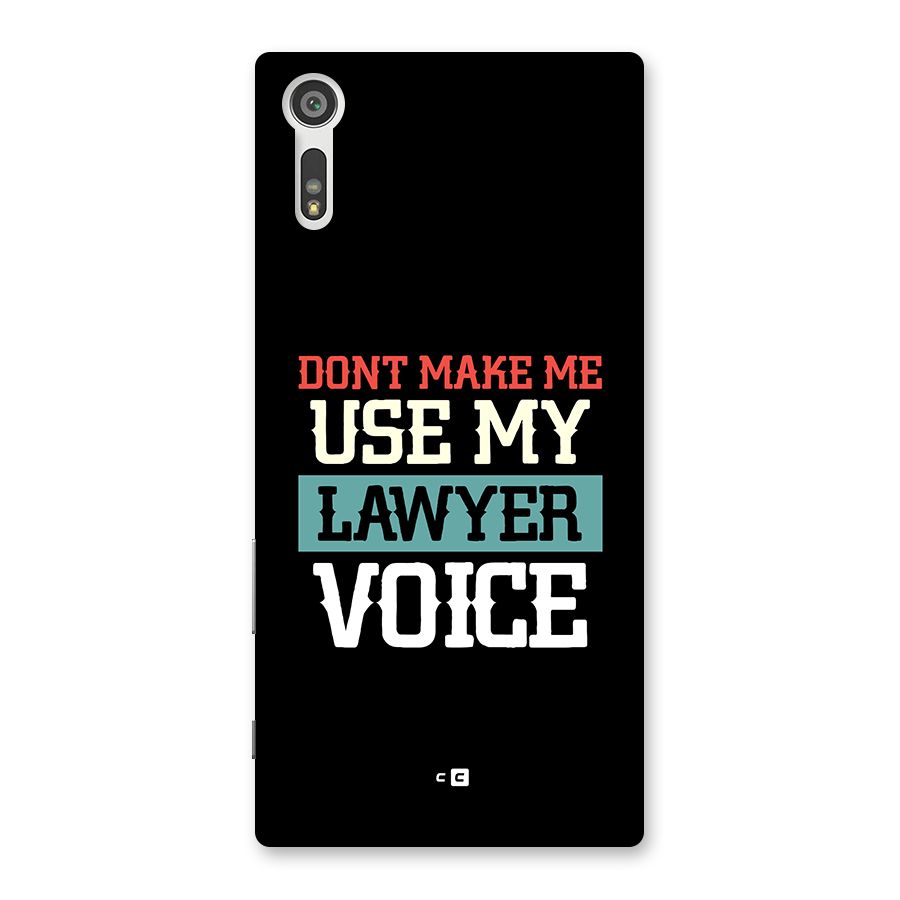 Lawyer Voice Back Case for Xperia XZ