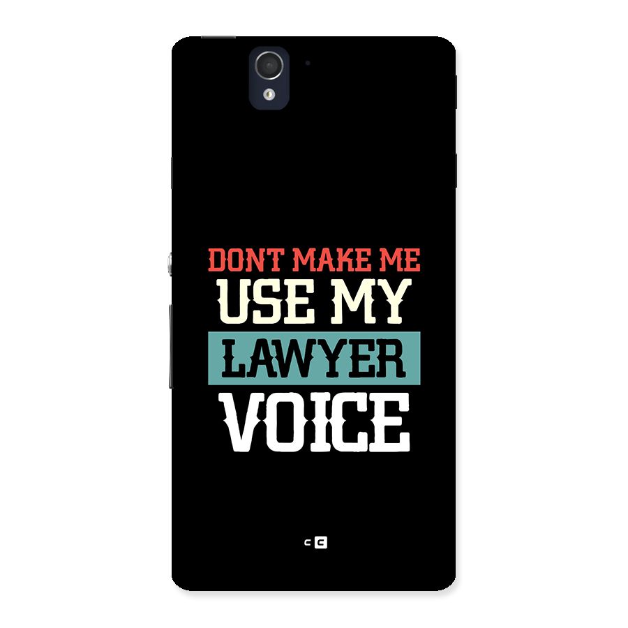 Lawyer Voice Back Case for Xperia Z