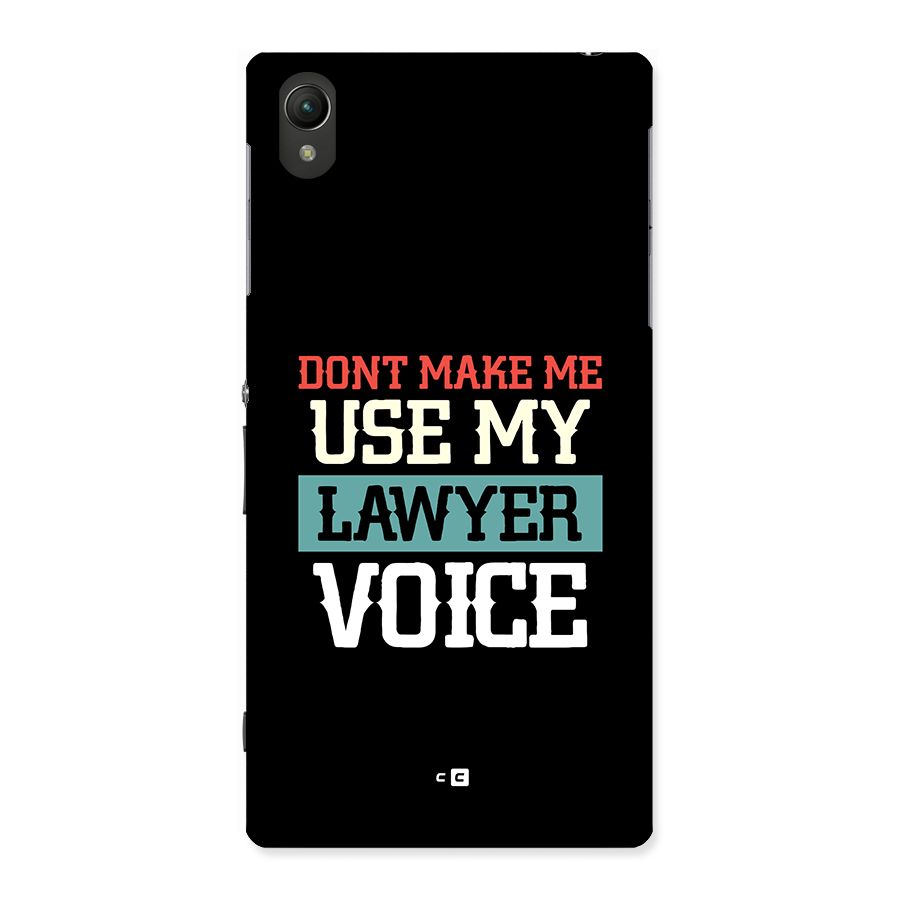 Lawyer Voice Back Case for Xperia Z1