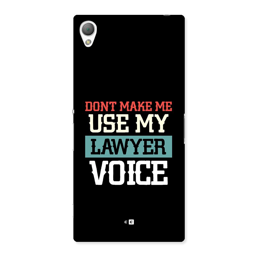 Lawyer Voice Back Case for Xperia Z3