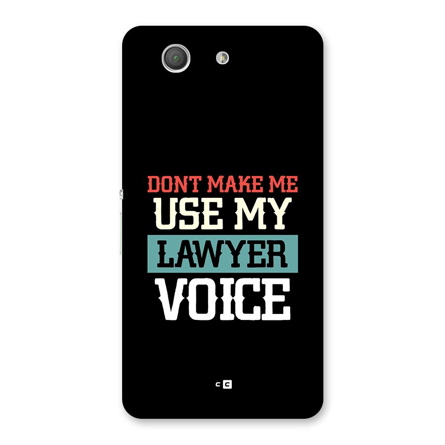 Lawyer Voice Back Case for Xperia Z3 Compact