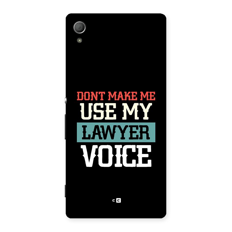Lawyer Voice Back Case for Xperia Z3 Plus