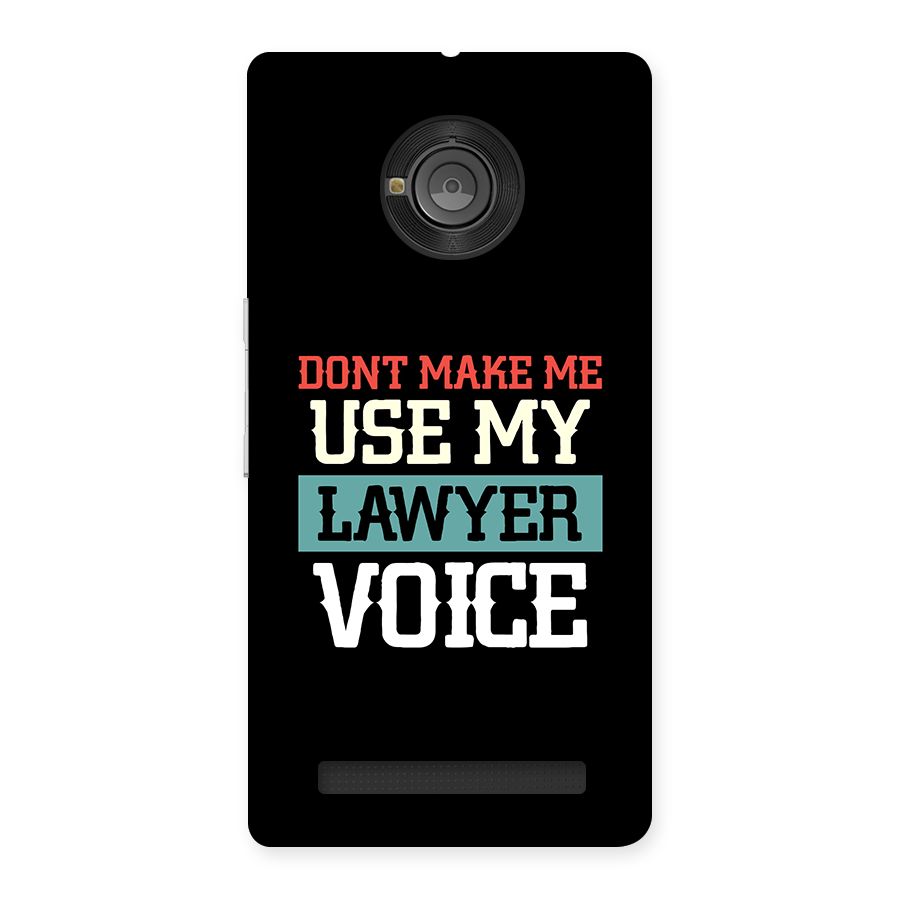 Lawyer Voice Back Case for Yunique