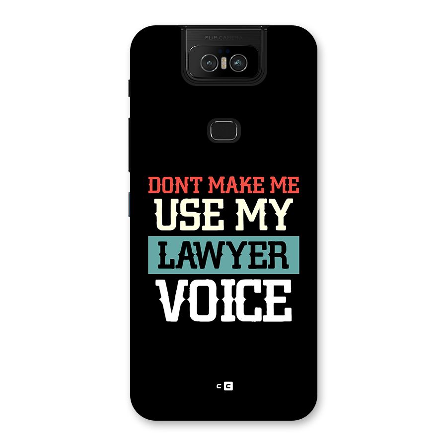 Lawyer Voice Back Case for Zenfone 6z