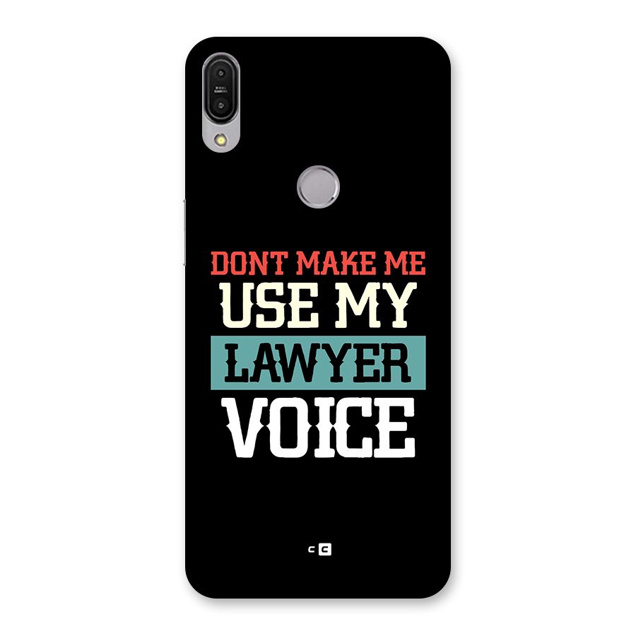 Lawyer Voice Back Case for Zenfone Max Pro M1