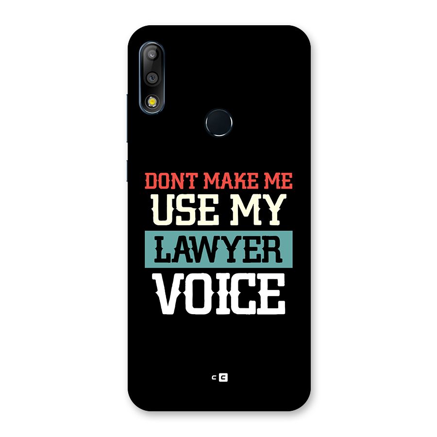 Lawyer Voice Back Case for Zenfone Max Pro M2