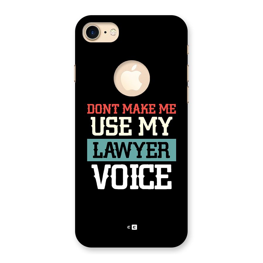 Lawyer Voice Back Case for iPhone 7 Logo Cut
