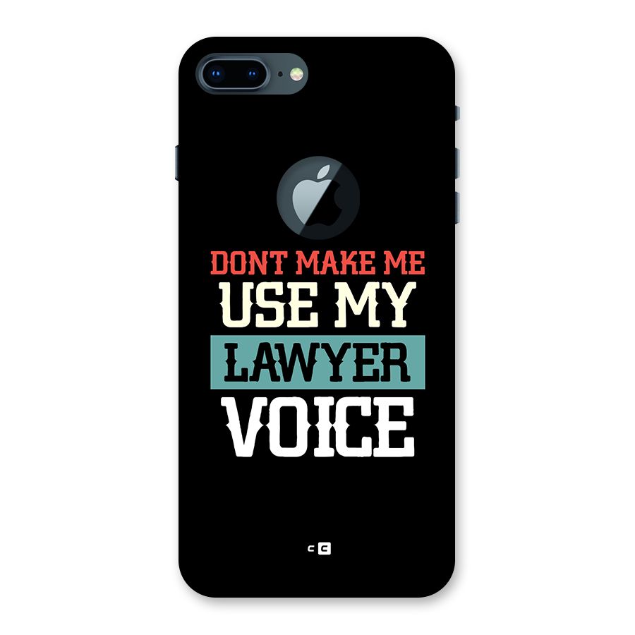 Lawyer Voice Back Case for iPhone 7 Plus Logo Cut