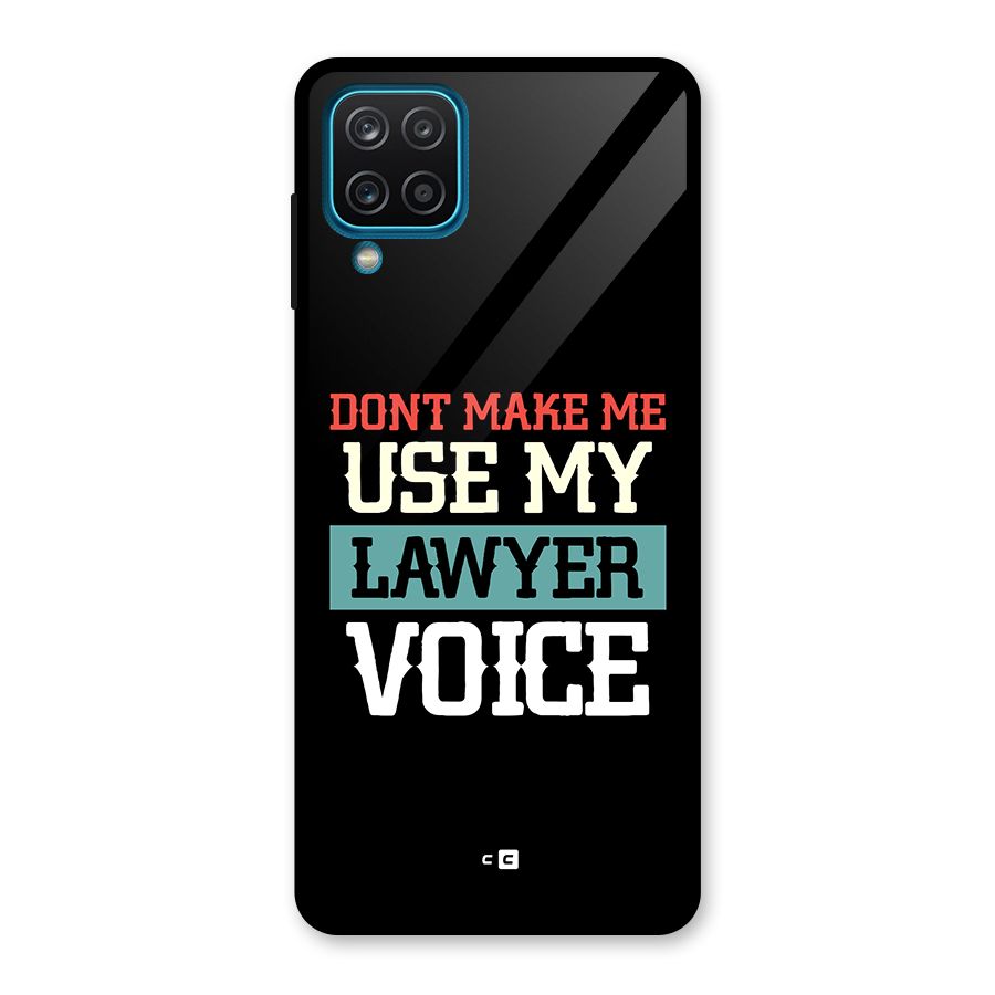 Lawyer Voice Glass Back Case for Galaxy A12