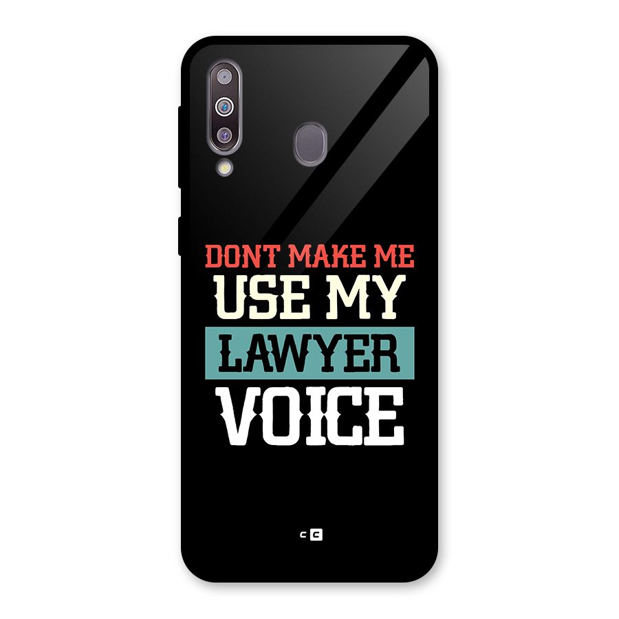Lawyer Voice Glass Back Case for Galaxy M30