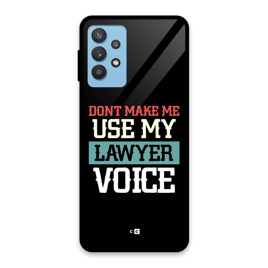 Lawyer Voice Glass Back Case for Galaxy M32 5G