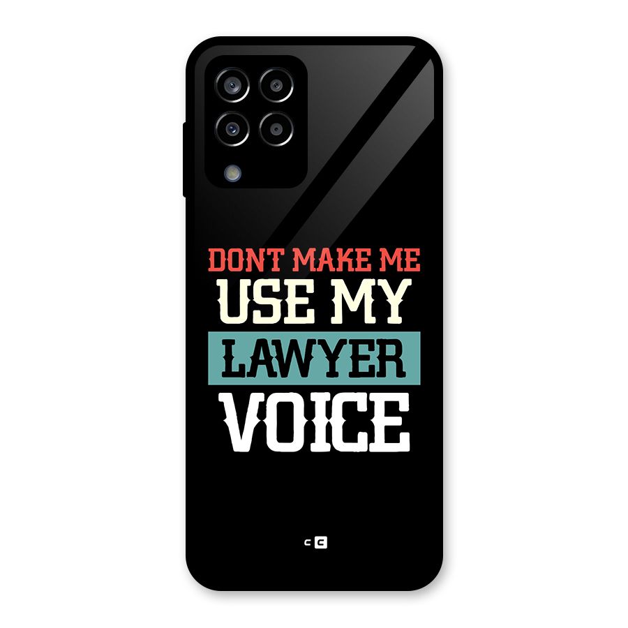 Lawyer Voice Glass Back Case for Galaxy M33