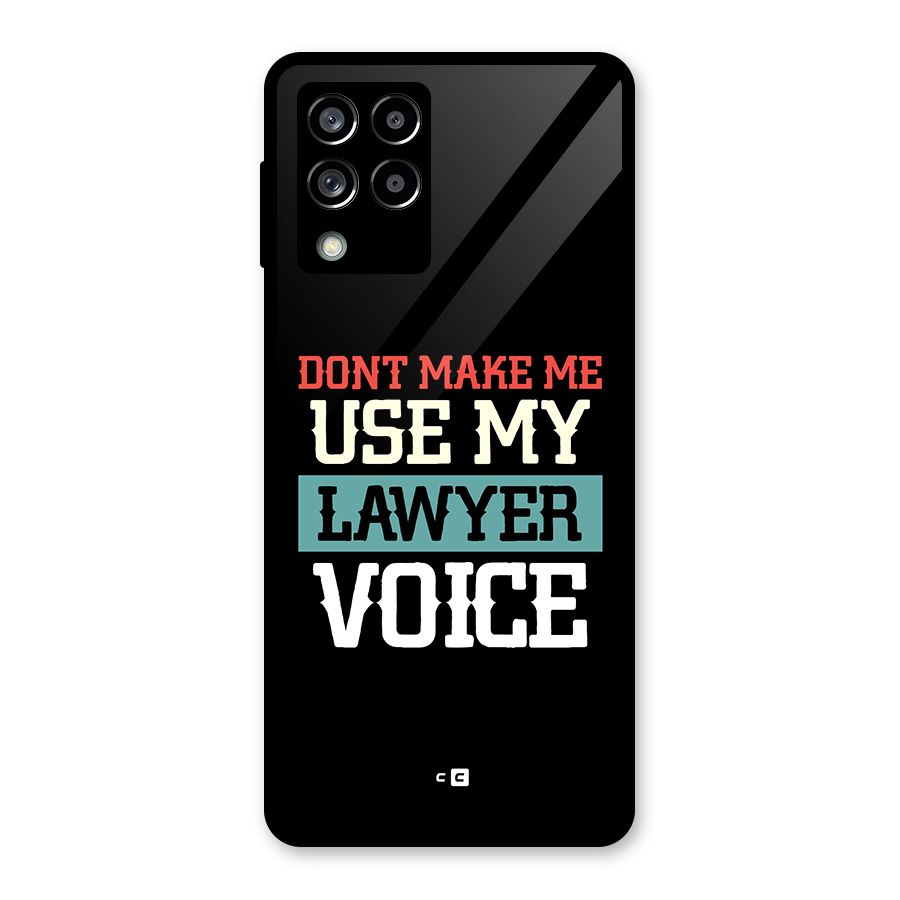 Lawyer Voice Glass Back Case for Galaxy M53 5G