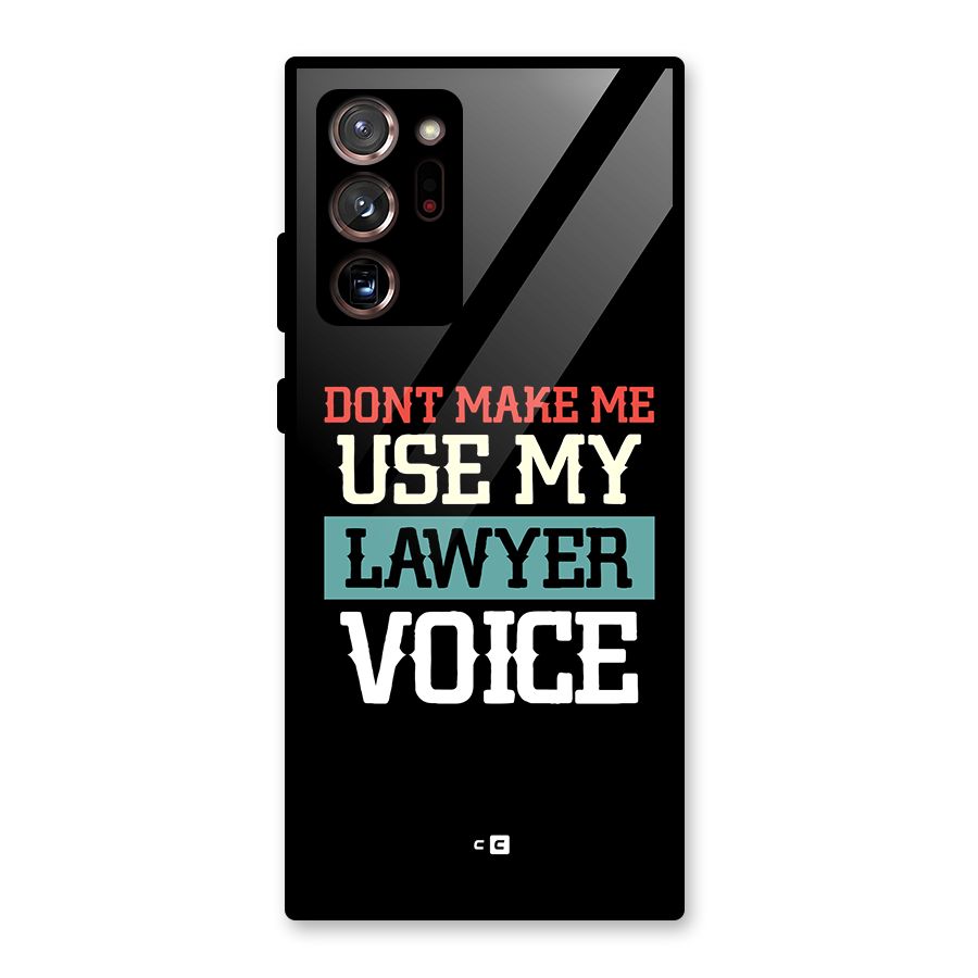 Lawyer Voice Glass Back Case for Galaxy Note 20 Ultra 5G