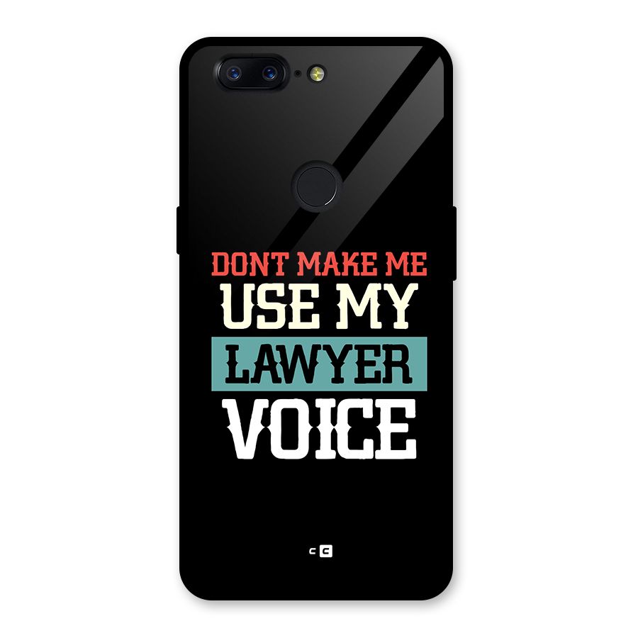Lawyer Voice Glass Back Case for OnePlus 5T