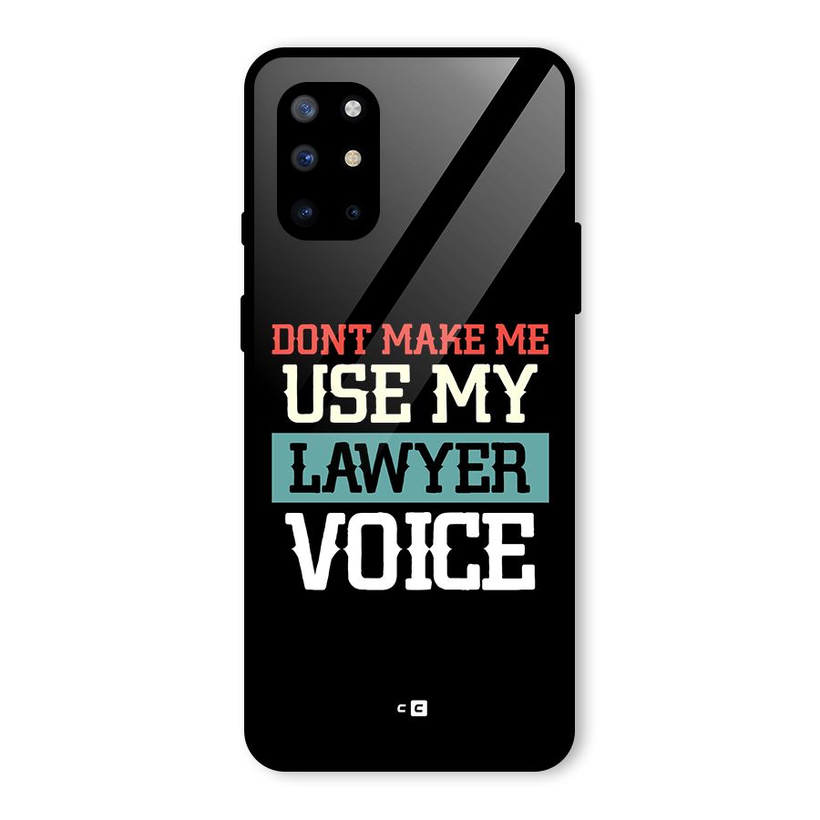 Lawyer Voice Glass Back Case for OnePlus 8T