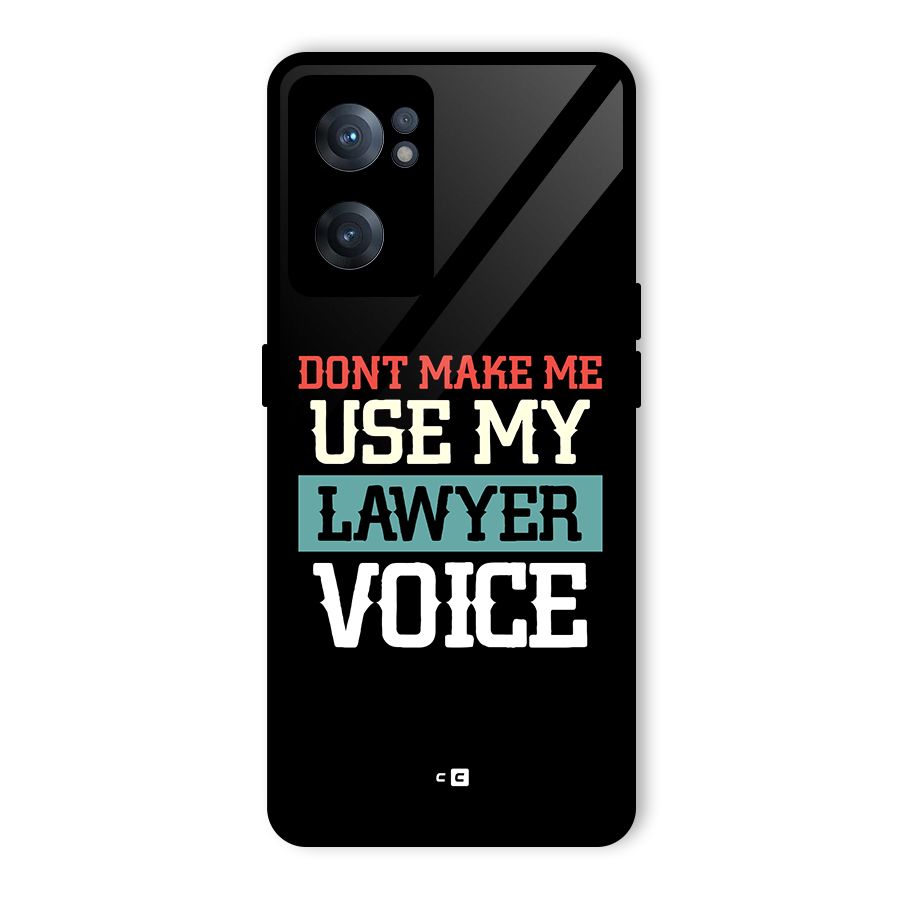 Lawyer Voice Glass Back Case for OnePlus Nord CE 2 5G
