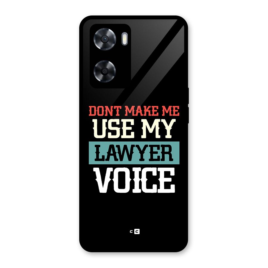 Lawyer Voice Glass Back Case for OnePlus Nord N20 SE