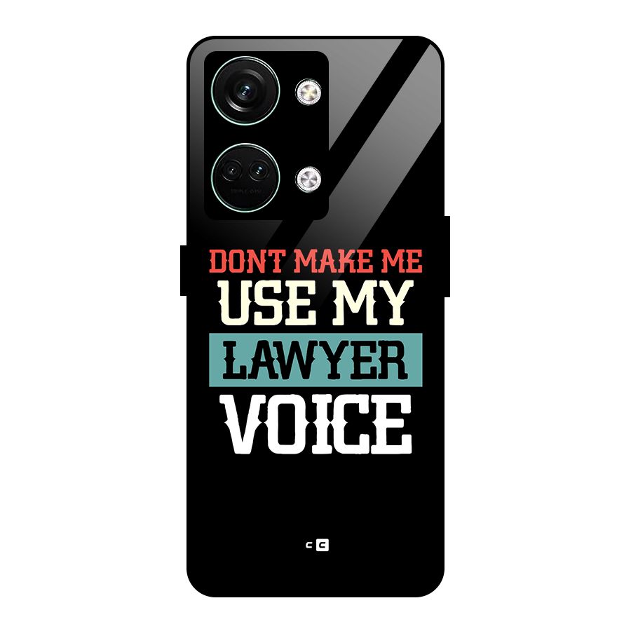 Lawyer Voice Glass Back Case for Oneplus Nord 3