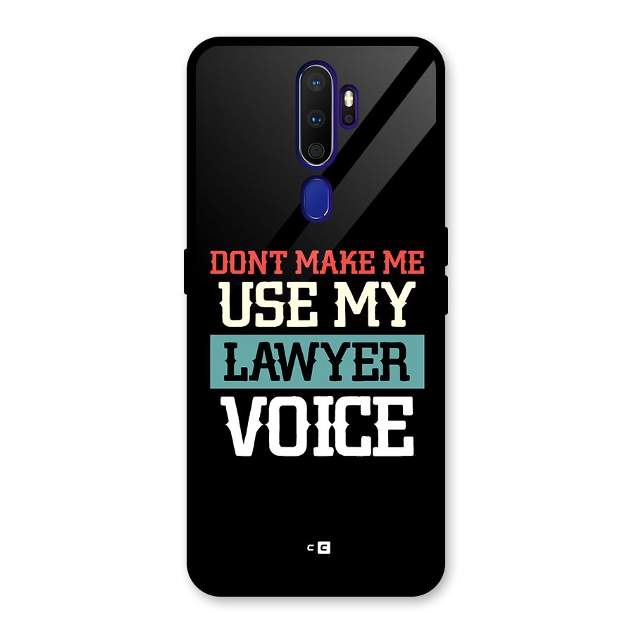 Lawyer Voice Glass Back Case for Oppo A9 (2020)