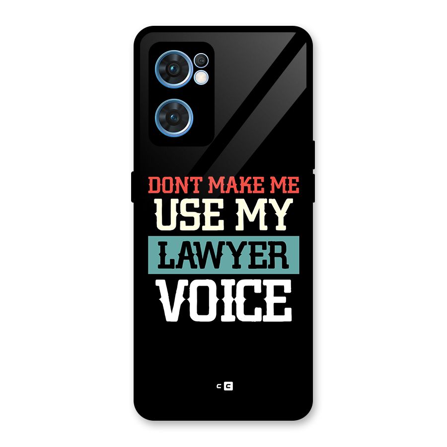 Lawyer Voice Glass Back Case for Oppo Reno7 5G