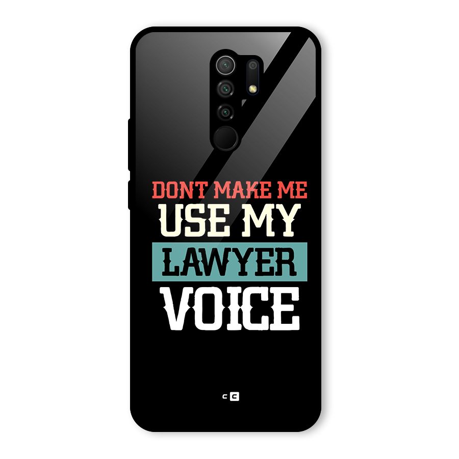 Lawyer Voice Glass Back Case for Poco M2