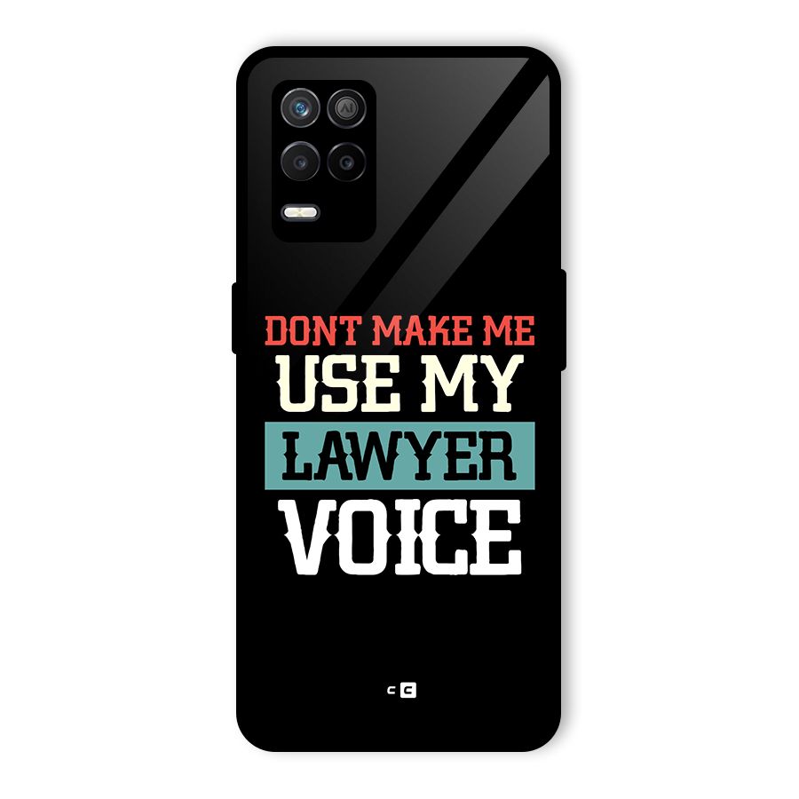 Lawyer Voice Glass Back Case for Realme 8 5G